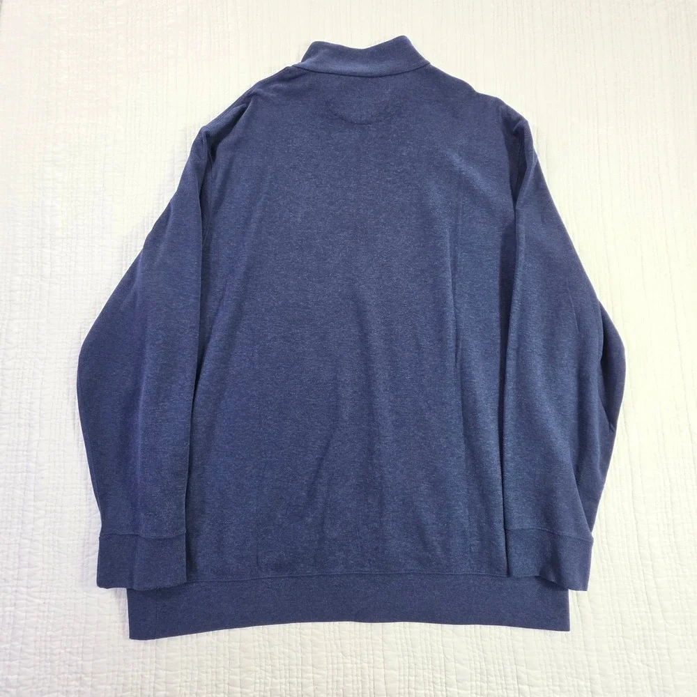 Polo Ralph Lauren Mens XXL Quarter Zip Pullover Navy Heathered Sweater NWT